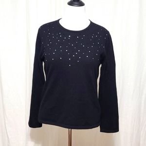 Charter club Cashmere embellished sweater